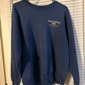 Vintage Dances With Wolves Blue Crewneck Sweater